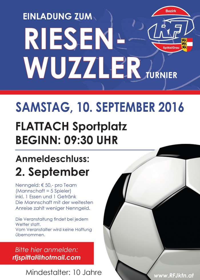 Riesenwuzzler-Turnier des RFJ Spittal