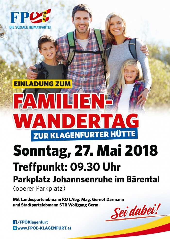 Familienwandertag zur Klagenfurter Hütte