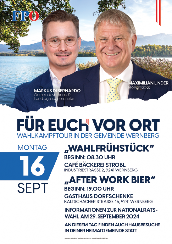 "Wahlfrühstück" in Wernberg - Für-euch-vor-Ort-Tour