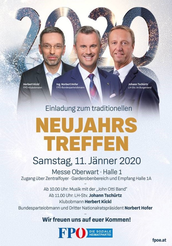 Neujahrstreffen der FPÖ in Oberwart