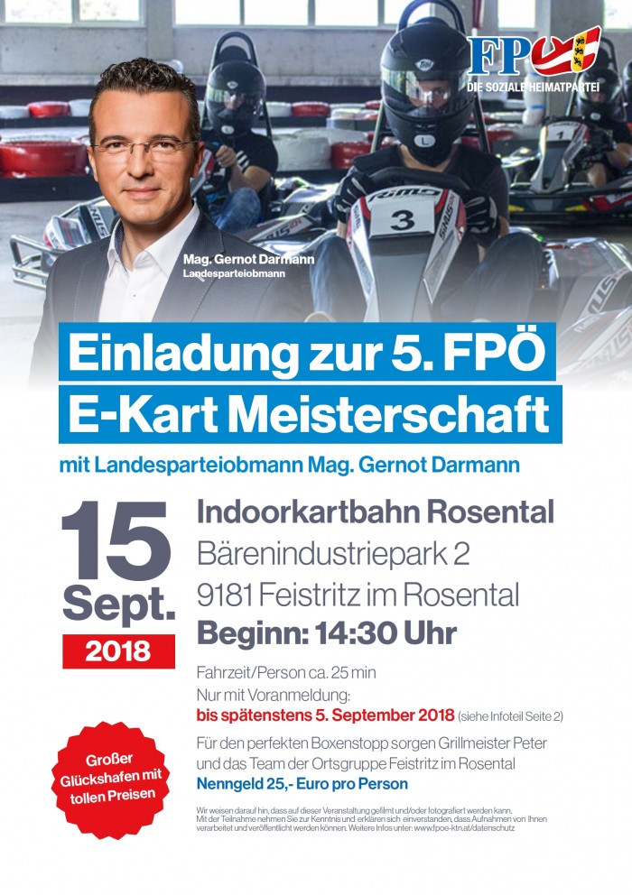 5. E-Kart-Meisterschaft der FPÖ