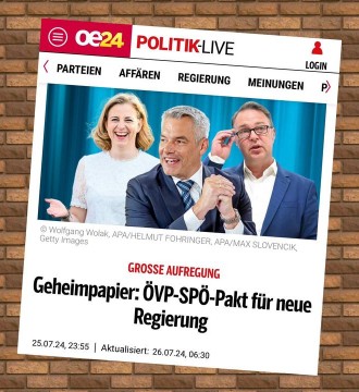 ÖVP und SPÖ packelt sich gegen den Willen des Volkes hinterm Rücken jetzt schon alles aus