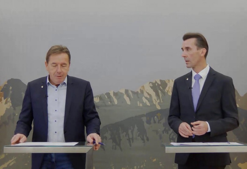 Pressekonferenz mit Erwin Angerer und Josef Ofner