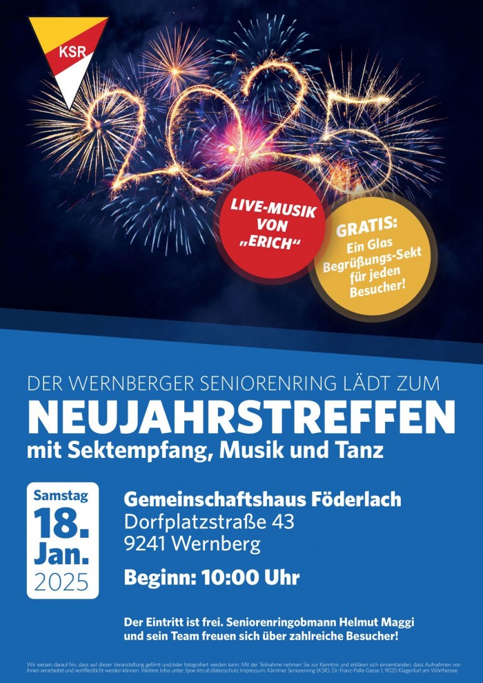 Neujahrstreffen des Wernberger Seniorenringes