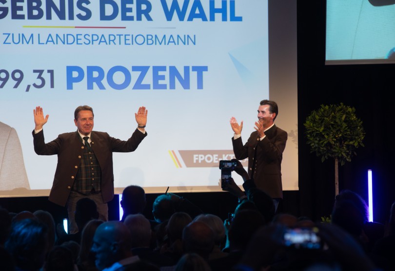 Erwin Angerer mit 99,31 Prozent als Kärntner FPÖ-Chef bestätigt