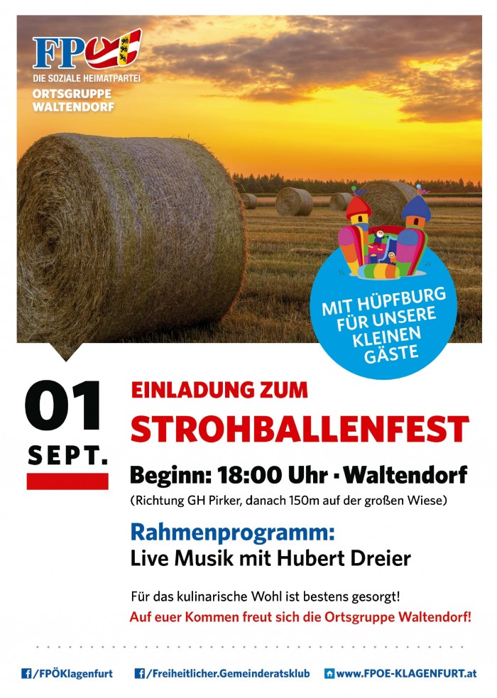 Strohballenfest der Ortsgruppe Klagenfurt-Waltendorf