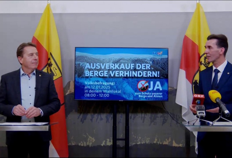 Pressekonferenz mit Erwin Angerer und Josef Ofner