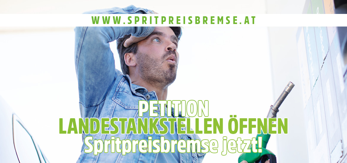 Petition www.spritpreisbremse.at zur Öffnung der Landestankstellen gestartet